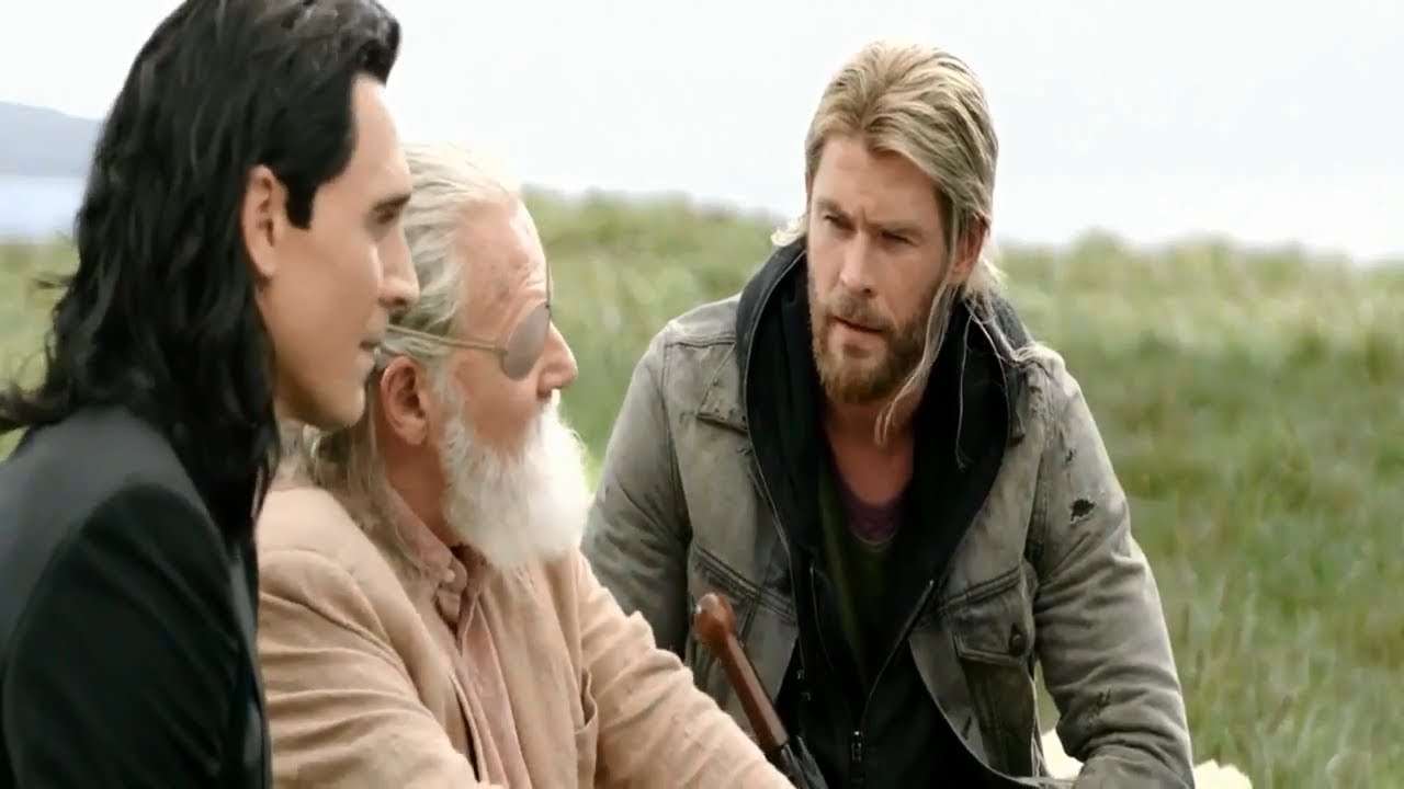 Thor Loki and Odin in Ragnarok