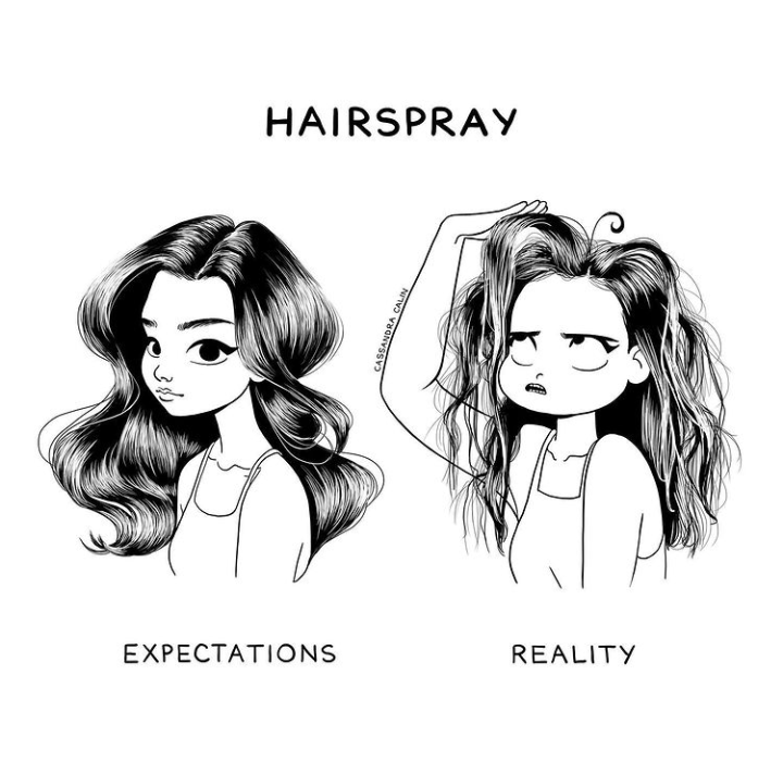 7-illustrations-showing-reality-of-having-long-hair-hair-spray