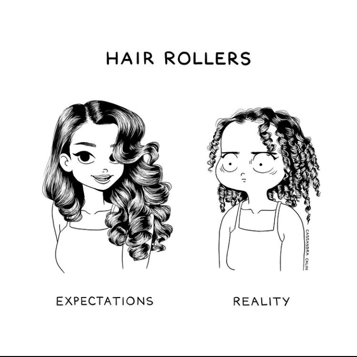 7-illustrations-showing-reality-of-having-long-hair-hair-rollers