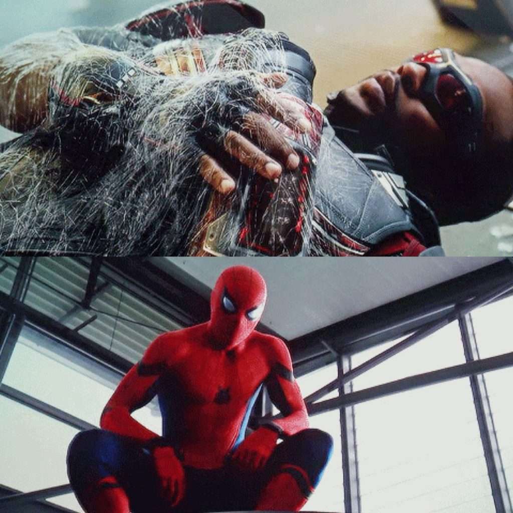Spider-Man and Falcon in Civil War
