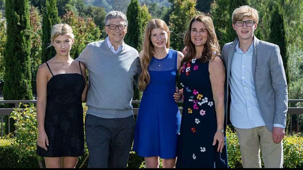 Bill Gates and his family