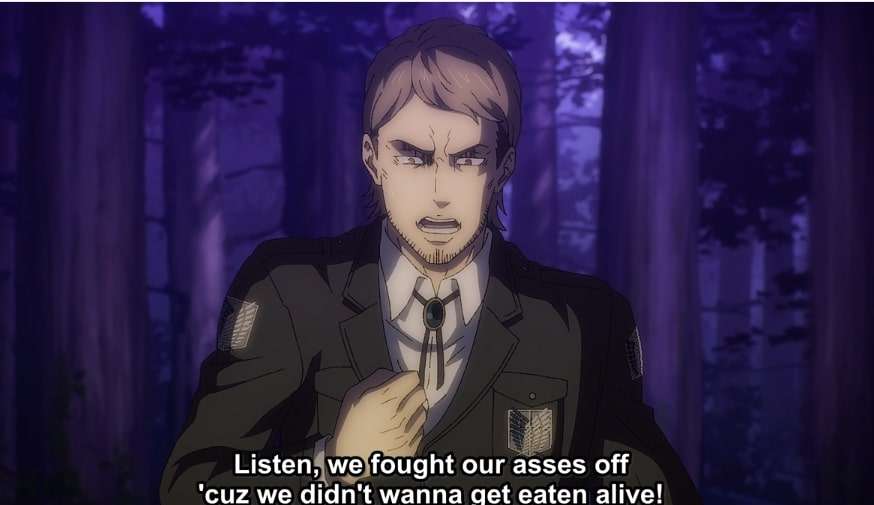 Jean and Magath Argue Over Justice and History in Attack on Titan Episode 84