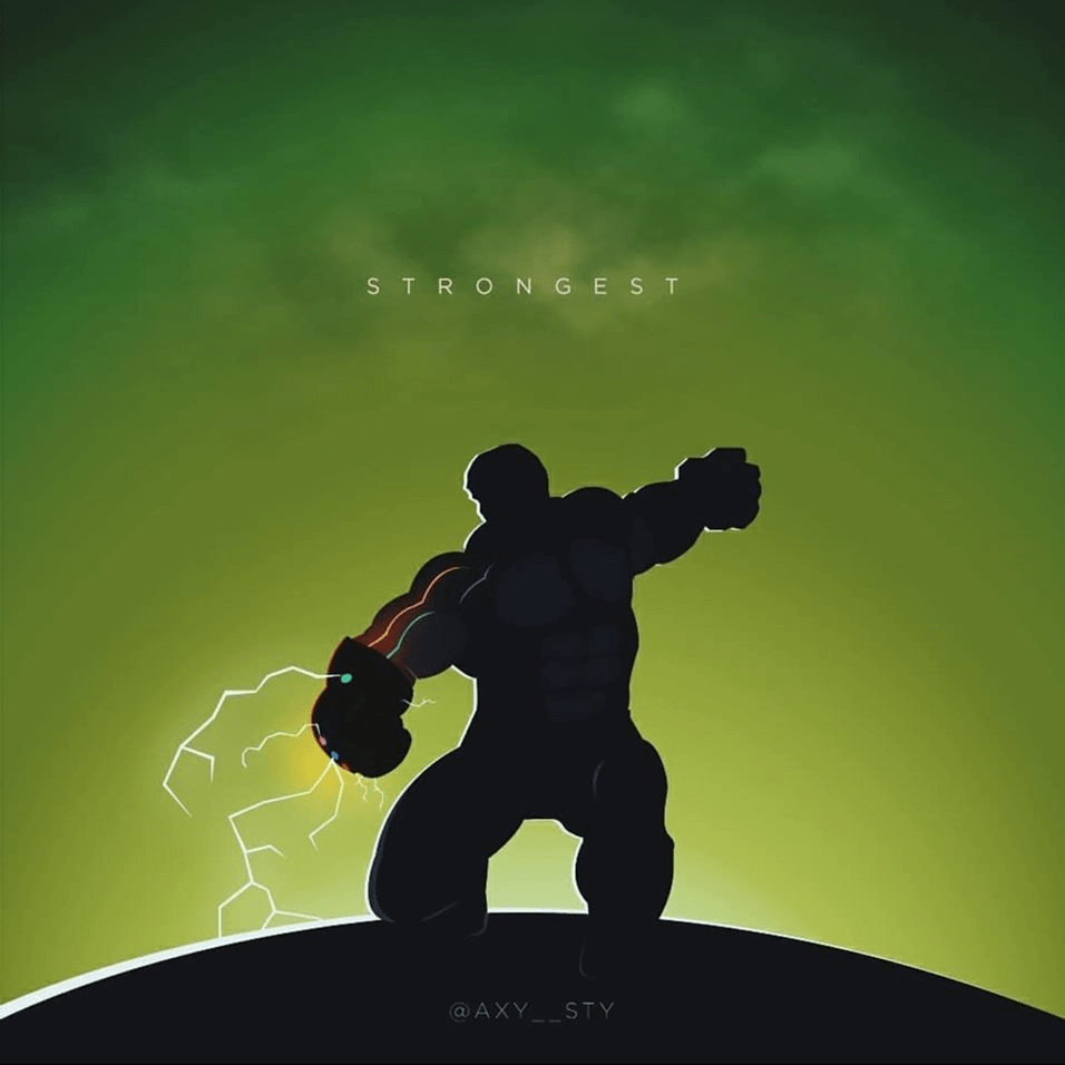 Hulk with infinity gauntlet