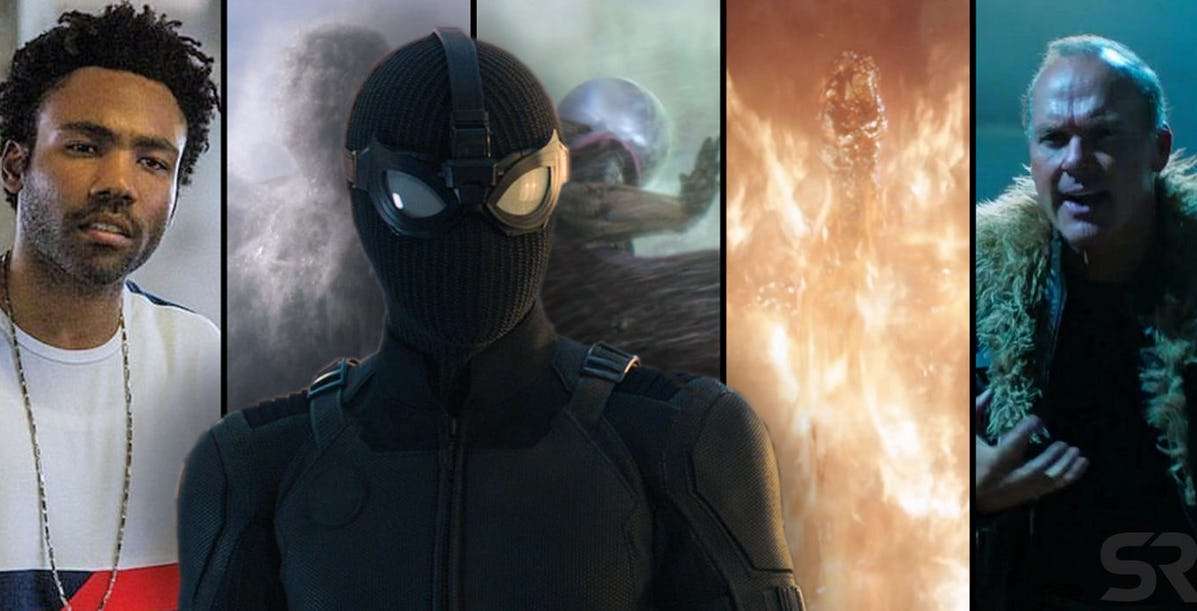 Spider Man Far From Home Villains Header With Stealth Suit