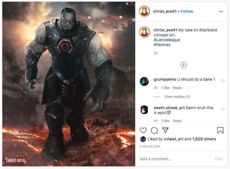 Darkseid in Justice League Zack Snyder Cut Fan Art By Christ Ave