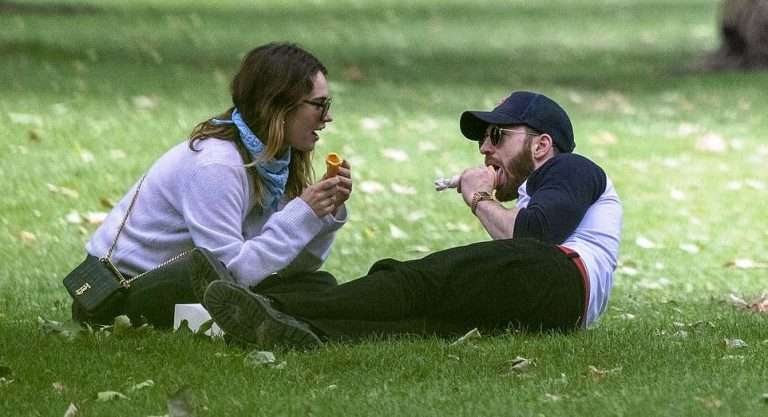 Chris Evans’ Girlfriend Lilly James Was Spotted Kissing A Married Man