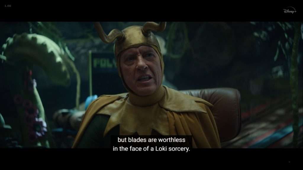 Classic Loki talking about sorcery