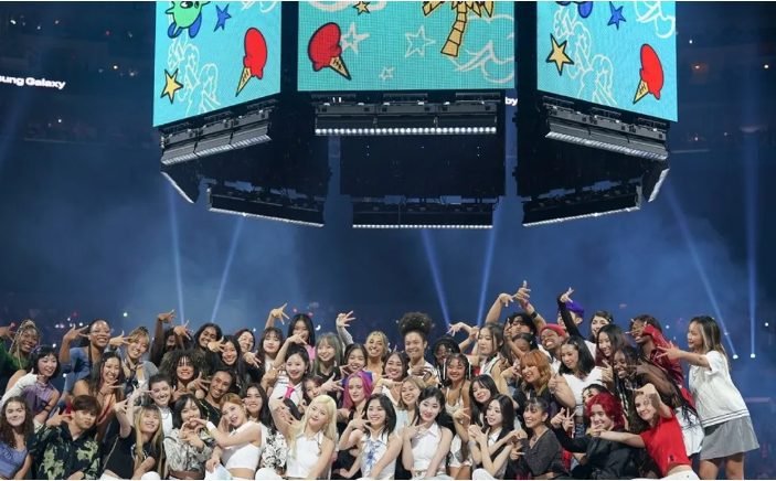 A picture of K-pop concerts