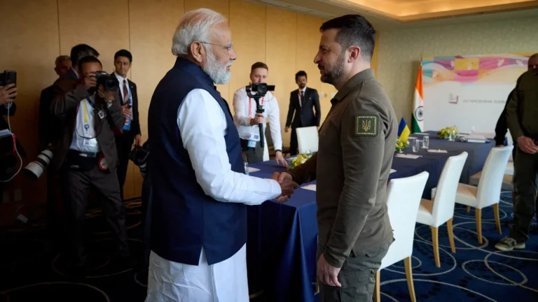 A picture of India-Ukraine bilateral summit