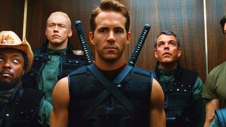 Wade wilson in elevator