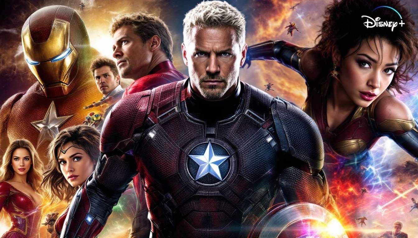 AI generated poster of Marvel Movies in Disneyplus 2025