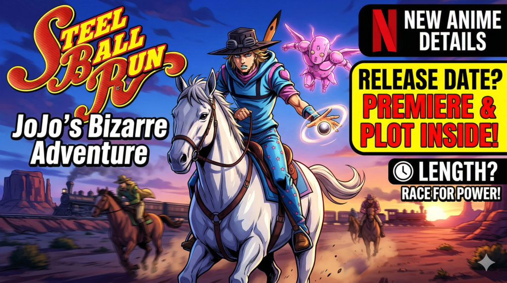 JoJo’s Bizarre Adventure: Steel Ball Run – Netflix Release Date, Premiere Length & Plot Setup